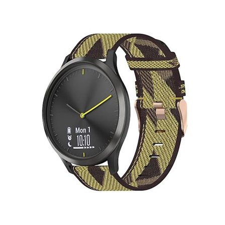 Rem for Garmin Vivomove Hr Sport 20Mm Gul Nylon Rem