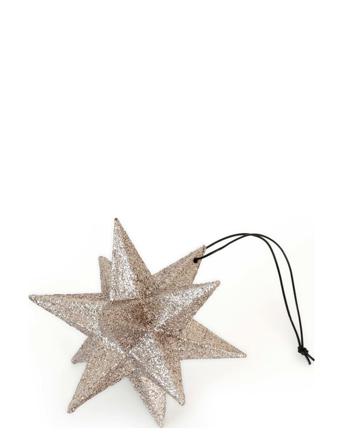 Polygon Star Home Decoration Christmas Decoration Christmas Baubles & Tree Accessories Beige Nordstjerne