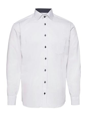 Twill With Contrast Bordeaux White Bosweel Shirts Est. 1937