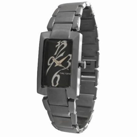 Ure - Time Force - TF2971L01M - Kvarts - Analog - Sort Stål