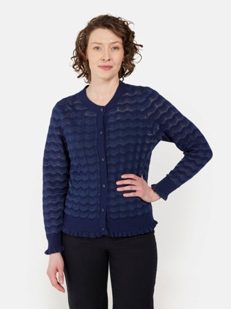 BRANDTEX - Cardigan - Mørkeblå