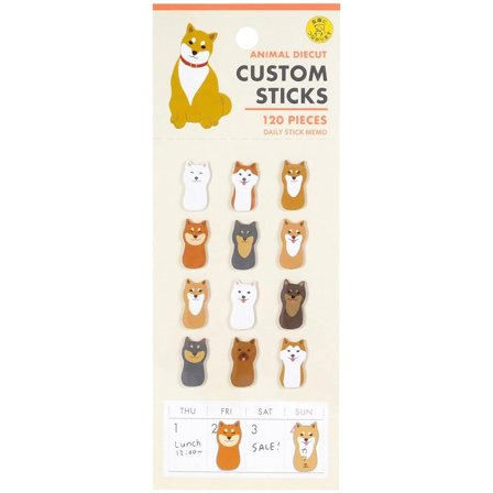 Greeting Life Stickers Shiba 120er-Pack