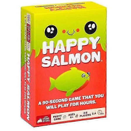 2025 Happy Salmon Brädspel Familjeåterträff Spelkort Vänner Kul Resor Vuxna Barn