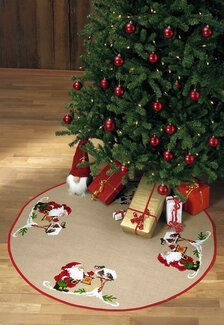 Broderikit Julgransmatta Fågelvännen