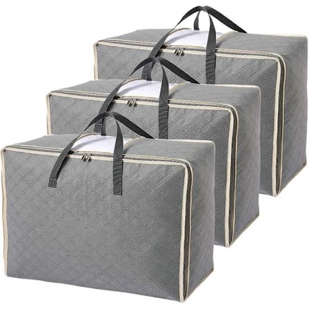 105L Store opbevaringsposer med lynlåse, 3 pakker