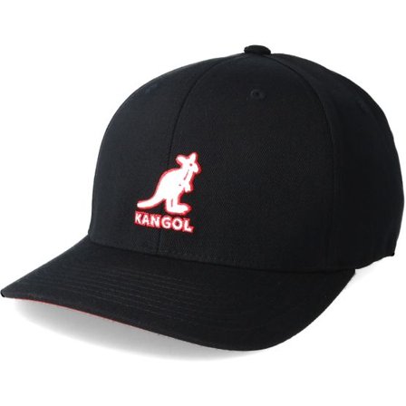 Kangol - Svart flexfit Keps - Baseball Cap 3D Black Flexfit @ Hatstore