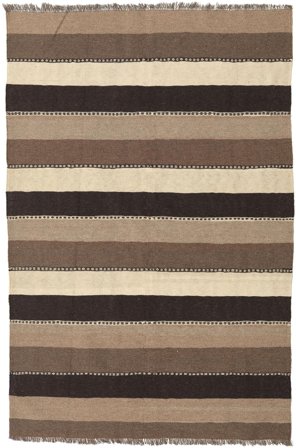 Kilim Rug 130X198 Brown/Orange Wool, Persia