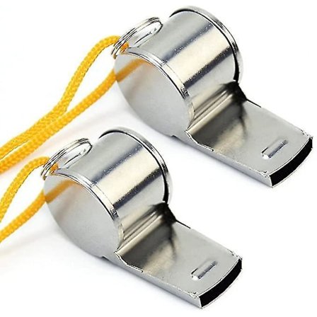 2 Rustfrit Stål Trænere Dommer Fløjter Snore Træning