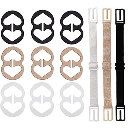 12 stk. BH-stropper klips, skridsikre BH-stropper holder til kvinder, BH-stropper cover BH-stropper holder