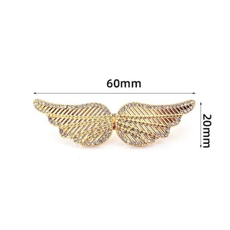 2kpl housujen vyötärön kiristysnapin tapit GOLD ANGEL WINGS ANGEL