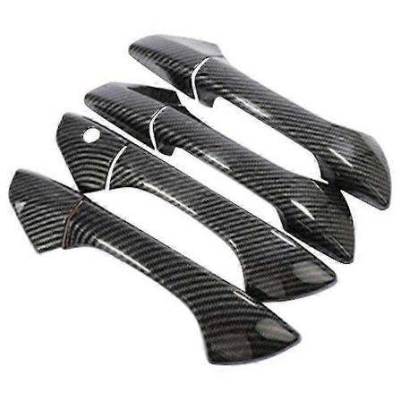 for Accord 2008-2012 ABS Svart Karbonfiber Side Dørhåndtak Deksel Trim Dekorasjon 8 stk/sett