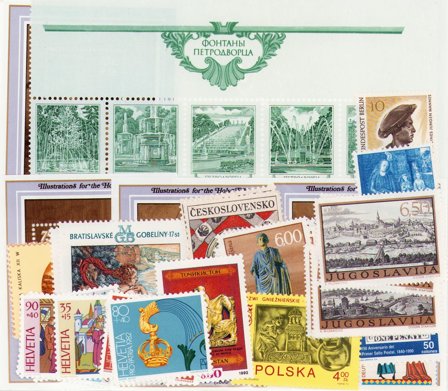 Kunst - Frimærkepakke - Postfrisk