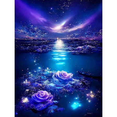 5D Diamantmaleri Kits, DIY Diamantmaleri Kit Romantisk B