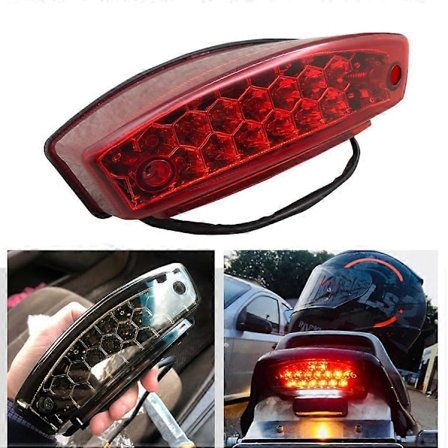 Motorcykel Baglygte Universal Nummerplade LED Bagbremselygte Til Honda Suzuki Ducati Monster M1000 S4R S2R 400 620 900 Vesp [DB]