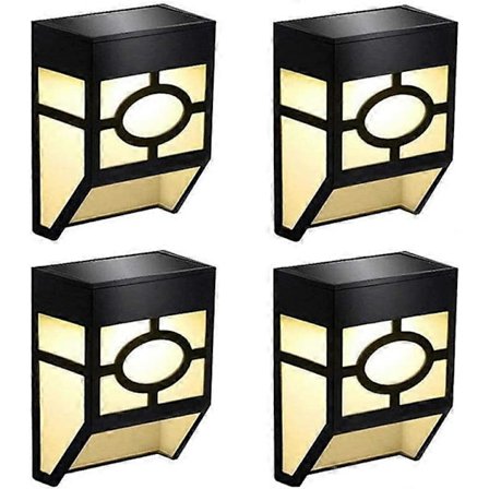 4-pak solcellelamper til haven, udendørs solcellelamper