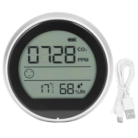 CO2 Monitor P8 Infrarød Kuldioxid Detektor Luftkvalitet Temperatur Fugtighedstester til Laboratorie