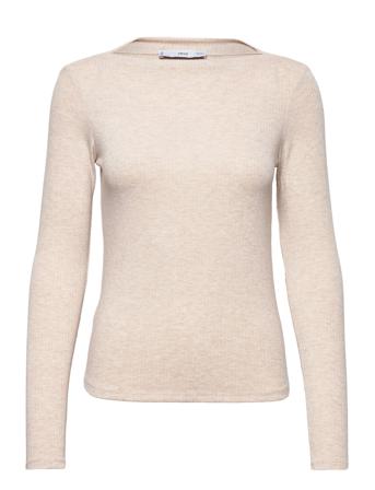Lilobar Langærmet T-shirt Beige Mango