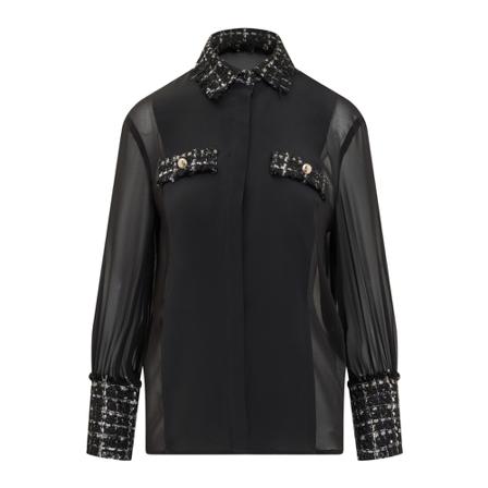 Simona Corsellini Casual Shirts svart, Dam, Dam, Storlek: XS