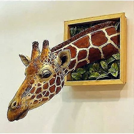 Giraffehode 3D Veggdekor, Realistisk Dyre Latex Statue Veggkunst, Soverom Rom Utsmykning Omfavn den Naturlige Hjemmedekorasjonen Hjemmeinnredning Yalo