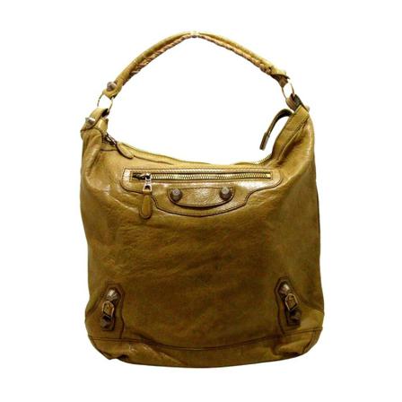 Balenciaga Vintage, Pre-owned Handbag Bruin, Dames, Maat:ONE Size,leer