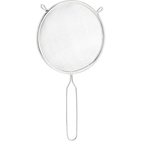 Metallisiivilä, halkaisija 15 cm, tina