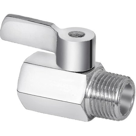 Duschhuvud Avstängningsventil, 304 Rostfritt Stål Mini Kulventil Npt-gänga (1/2 tum Hane X 1/2 tum H