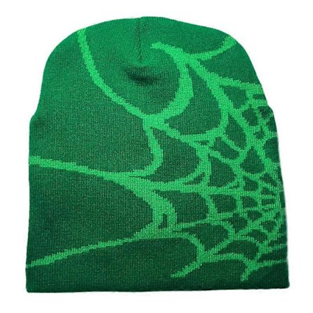 Y2k Hue Spider Web Hat Y2k Strikket Hue Skullies Hue Spider Web Hue Baggy Slouchy Hue Hovedbeklædning