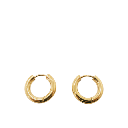 WOS Thick hoops örhängen Dam Guld ONESIZE