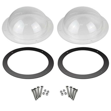 Dome-vindu for kjæledyr - Transparent akryl halvsirkulær deksel - Kjæledyrgjerdevindu for katt og hund