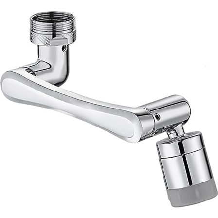 1440° Vridbar Kranmunstycke, Roterande Kranmunstycke med 2 Sprayfunktioner, Multifunktionell Roterande Kökskran Lämplig för 20mm,22m