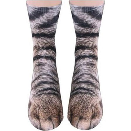 Hauskat lahjat Hullut uutuus 3D eläimen tassusukat Gag joululahjat