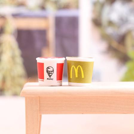 5st Dollhouse Miniature Simulering Kfc Kfc Family Bucket Mode