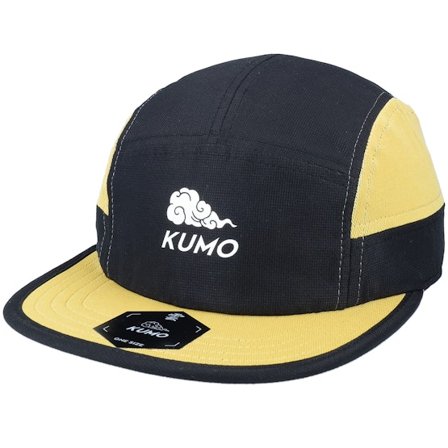 Kumo - Schwarz 5panel Cap - Logo Cloudfit Black/Khaki 5-Panel @ Hatstore