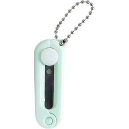Fällbara saxar, säkra, bärbara resesaxar, hopfällbara teleskopskärare, fickminiskär med nyckelring för klippning, scrapbooking