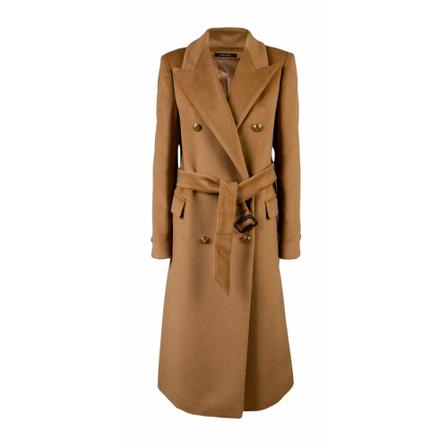 Tagliatore, Belted Coats Bruin, Dames, Maat:XS