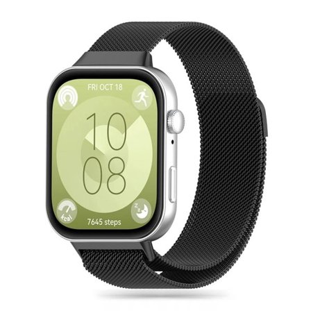Tech-Protect MilaneseBand for Huawei Watch Fit 3 - Musta