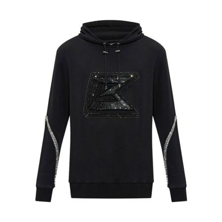 Balmain Sweatshirts Hoodies Sort, Herre
