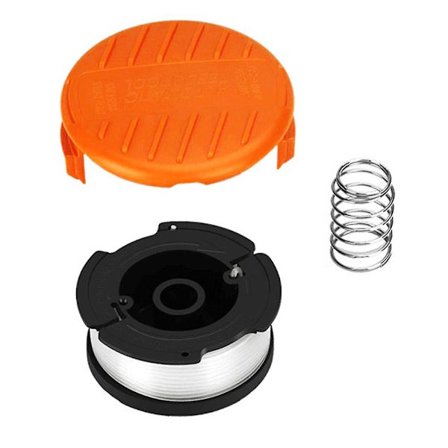 Gräsklippardel för Black & Decker GH400 / GH500 / GH600 Ersättningsspole + Lock + Fjäder, A