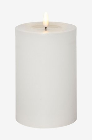 Star Trading - Blockljus Flamme Flow Big 17,5 cm - Vit - Ljus - Från Homeroom