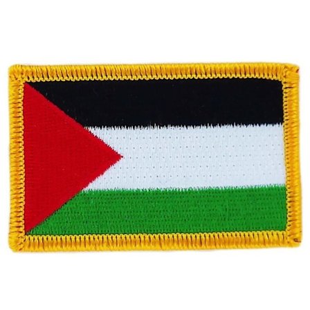 Broderad Palestinaflagga Värmeöverföringslapp Emblem