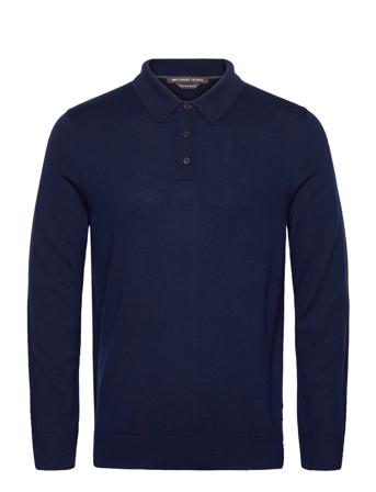 Core Merino Ls Polo Navy Michael Kors