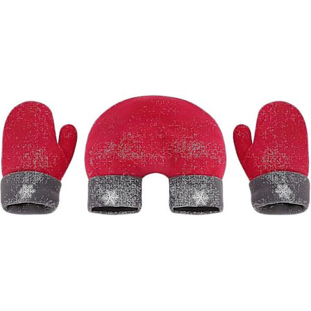 Dobbeltlags fortykkede juleparhandsker, vinterfingerløse handsker, Valentinsdagsgave til kæreste/kæreste