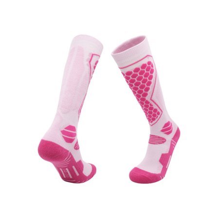 style 5 - Tykke designer skisokker, varme og elastiske sportssokker, knæhøje sokker, udendørs vandresokker, vintersæson