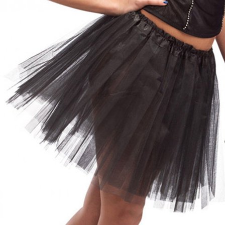 Tyllskjørt Svart Voksen