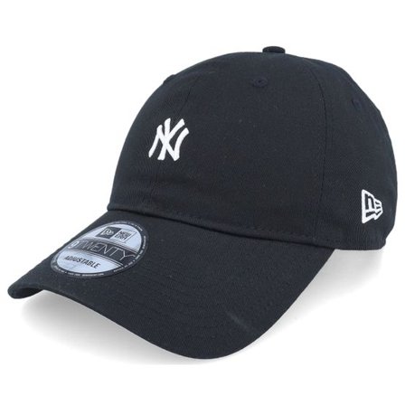 New Era - MLB Svart unconstructed Keps - New York Yankees 9TWENTY Black/White Dad Cap @ Hatstore
