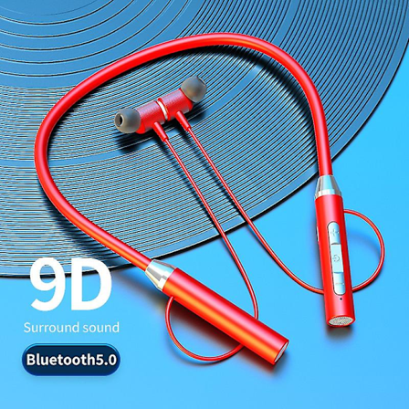 Magnetiske trådløse Bluetooth 5.1-øretelefoner Nakkebånd Stereo Headset Håndfri Vandtætte Ørekrog Bluetooth-øretelefoner Med Mikrofon Til Kørsel Løb 