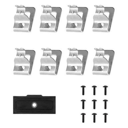Belteklips, 8 stk. Verktøybelte Krok Klipssett med Skruer 304 Rustfritt Stål Drill Belteklips Erstatning Beltekrok Klips Passer