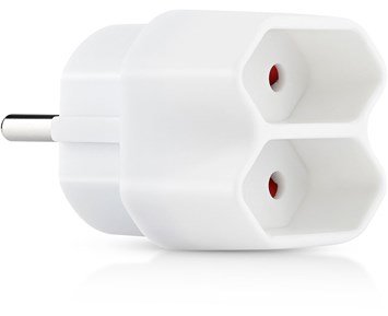 ON Splitter plug 2-way EU - Grenpropp med två EU-uttag