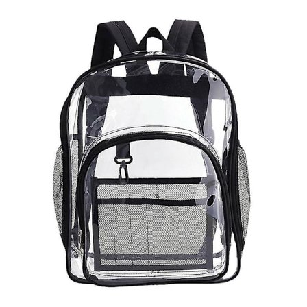 Gennemsigtig taske Gennemsigtig PVC Rygsæk Rejse Skole taske Tilbage Sikkerhed Unisex(1stk)- Snngv