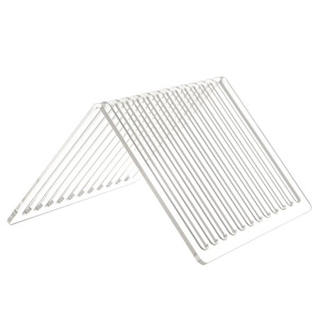 Desktop 12 kortplatsbok displayställ, genomskinligt och förtjockat